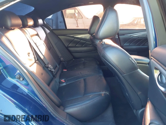 2019 Infiniti Q50 RED SPORT 400 with VIN JN1FV7AP4KM760186, listed as a IAAI auction lot 41626042 with 57,324 mi miles. Bid and sale history available at carsss.com. Image 8.