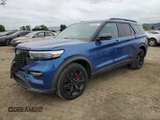 2020 Ford Explorer ST with VIN 1FM5K8GC7LGB42206, listed as a Copart auction lot 53849925 with 75,638 mi miles and Salvage Title. Bid and sale history available at DreamBid. Image 1.
