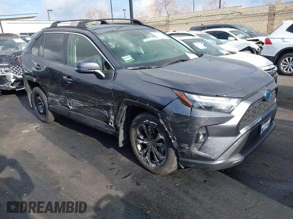 2024 Toyota RAV4 Hybrid XLE Premium with VIN JTMB6RFV2RD138594, listed as a IAAI auction lot 41885310 with 12,330 mi miles. Bid and sale history available at carsss.com. Image 1.