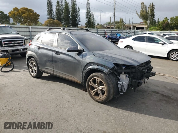2022 Hyundai Kona SEL with VIN KM8K62ABXNU843332, listed as a Copart auction lot 47284405 with 40,412 mi miles and Salvage Title. Bid and sale history available at DreamBid. Image 4.
