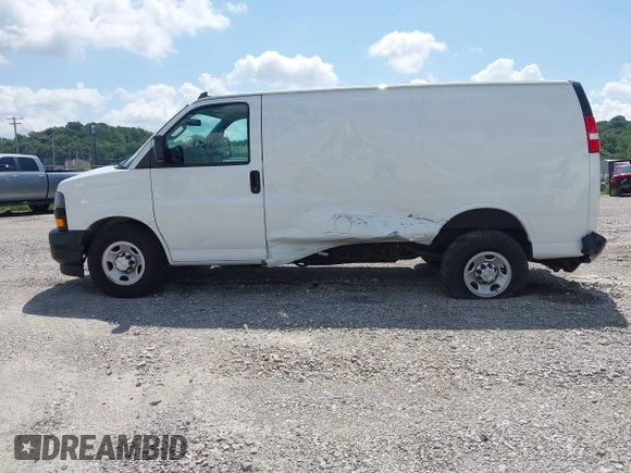 2020 Chevrolet Express Cargo with VIN 1GCWGAFG8L1173280, listed as a IAAI auction lot 42434124 with 157,399 mi miles and . Bid and sale history available at DreamBid. Image 14.