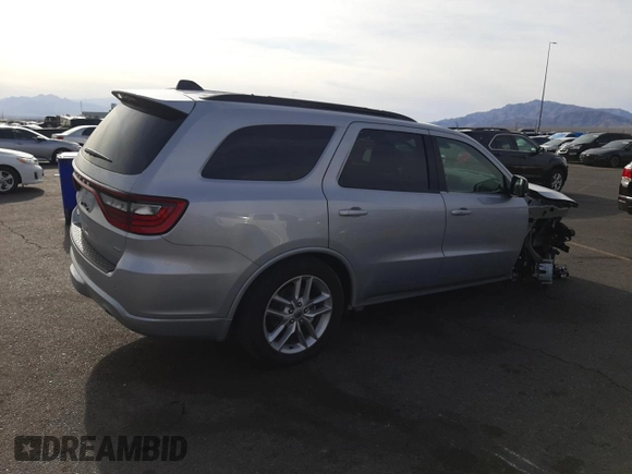 2024 Dodge Durango GT Plus with VIN 1C4RDJDG9RC250776, listed as a Copart auction lot 51966175 with 8,104 mi miles and Salvage title. Bid and sale history available at DreamBid. Image 3.