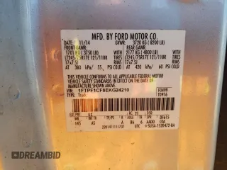2014 Ford F-150 XL with VIN 1FTPF1CF8EKG24210, listed as a Copart auction lot 47992275 with 148,271 mi miles and Clean title. Bid and sale history available at DreamBid. Image 12.