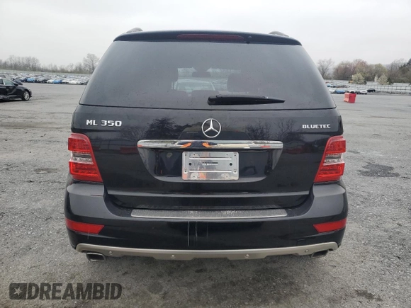 2010 Mercedes-Benz M 350 with VIN 4JGBB2FB8AA620545, listed as a Copart auction lot 52930345 with 74,378 mi miles and Salvage Title. Bid and sale history available at DreamBid. Image 6.