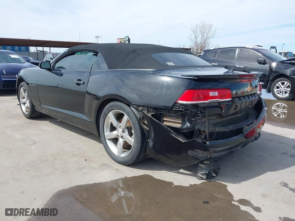 2015 Chevrolet Camaro LT with VIN 2G1FD3D39F9186469, listed as a IAAI auction lot 41661245 with 93,705 mi miles. Bid and sale history available at carsss.com. Image 3.
