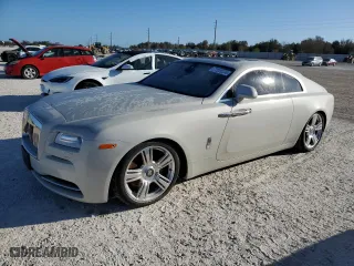 2015 Rolls-Royce Wraith with VIN SCA665C52FUX85269, listed as a Copart auction lot 77326374 with 0 mi miles and Salvage Title. Bid and sale history available at carsss.com. Image 1.