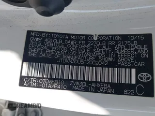 2015 Toyota Prius Four с VIN JTDKN3DU5F2002042, выставлен на аукционе IAAI как лот 42309195 с пробегом 177 951 миль миль и . История ставок и продаж доступна на DreamBid. Изображение 9.