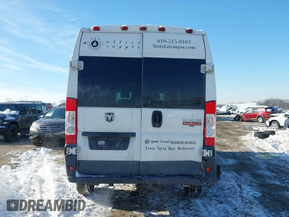 2017 Ram ProMaster Cargo with VIN 3C6TRVDG5HE532880, listed as a IAAI auction lot 41386942 with 129,348 mi miles and . Bid and sale history available at carsss.com. Image 15.