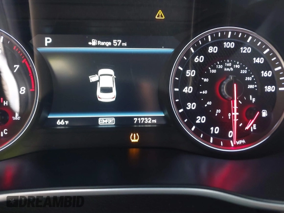 2019 Genesis G70 Dynamic with VIN KMTG34LE9KU027098, listed as a IAAI auction lot 41058372 with 71,732 mi miles and . Bid and sale history available at DreamBid. Image 7.