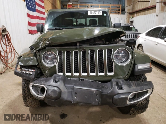2022 Jeep Gladiator Overland z VIN 1C6HJTFG0NL144070, wystawiony jako Copart lot #70472744 z przebiegiem 40 397 mil mil oraz Szkoda całkowita • Salvage title. Historia ofert i sprzedaży dostępna na DreamBid. Obrazek 5.