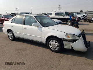 2000 Honda Civic EX with VIN JHMEJ864XYS001683, listed as a Copart auction lot 70066364 with 200,858 mi miles and Salvage Title. Bid and sale history available at carsss.com. Image 4.