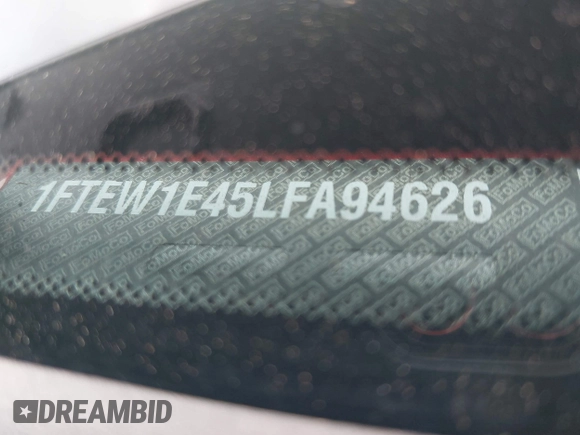 2020 Ford F-150 XL with VIN 1FTEW1E45LFA94626, listed as a IAAI auction lot 42066538 with Not provided miles and . Bid and sale history available at DreamBid. Image 9.