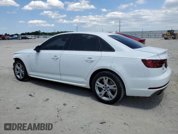 2018 Audi A4 Premium with VIN WAUDNAF45JA018814, listed as a Copart auction lot 55561425 with 70,998 mi miles and Salvage title. Bid and sale history available at DreamBid. Image 2.