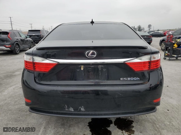 2013 Lexus ES 300h Hybrid with VIN JTHBW1GG5D2010192, listed as a Copart auction lot 50498455 with 255,946 mi miles and Salvage Title. Bid and sale history available at carsss.com. Image 6.