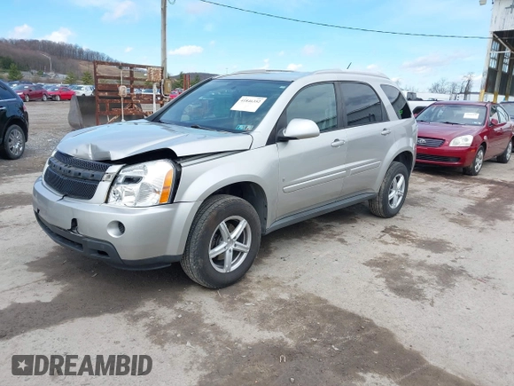 2008 Chevrolet Equinox LT with VIN 2CNDL43F886077794, listed as a IAAI auction lot 41846352 with 148,000 mi miles. Bid and sale history available at carsss.com. Image 2.