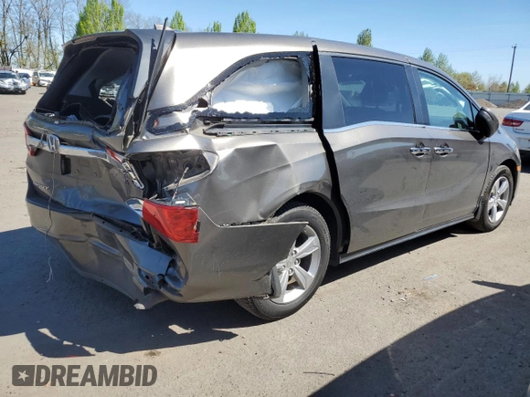 2018 Honda Odyssey EX-L z VIN 5FNRL6H71JB016424, wystawiony jako Copart lot #53859505 z przebiegiem 91 669 mil mil oraz Szkoda całkowita • Salvage title. Historia ofert i sprzedaży dostępna na DreamBid. Obrazek 3.