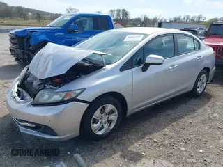 2014 Honda Civic Sedan LX with VIN 19XFB2F50EE039186, listed as a IAAI auction lot 41822494 with 116,499 mi miles. Bid and sale history available at carsss.com. Image 2.