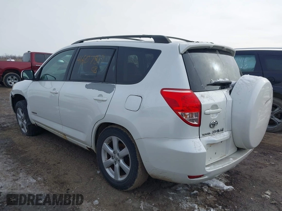 2007 Toyota RAV4 Limited with VIN JTMBK31V375024384, listed as a IAAI auction lot 41607817 with Not Provided miles. Bid and sale history available at carsss.com. Image 3.