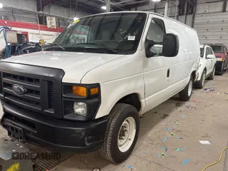 2010 Ford Econoline Cargo Commercial with VIN 1FTNE1EW5ADA91738, listed as a IAAI auction lot 41943882 with 350,658 mi miles. Bid and sale history available at carsss.com. Image 1.