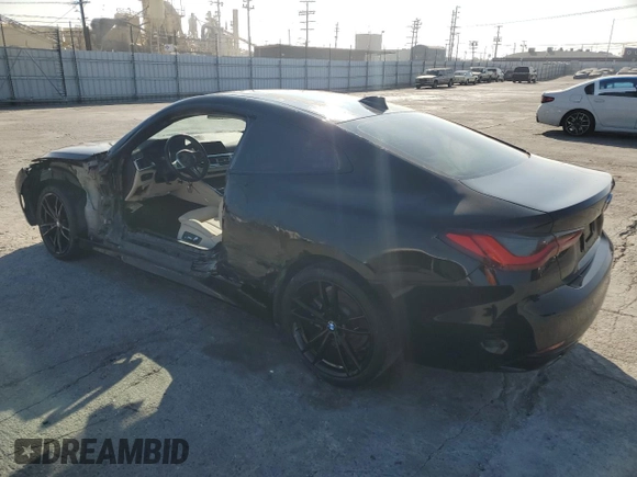 2021 BMW 4 Series 430i with VIN WBA53AP06MCG25175, listed as a Copart auction lot 87046074 with 46,014 mi miles and Clean Title. Bid and sale history available at DreamBid. Image 2.