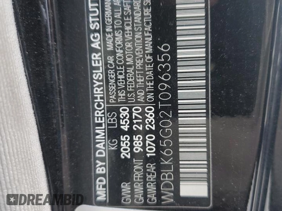 2002 Mercedes-Benz CLK 320/430 with VIN WDBLK65G02T096356, listed as a Copart auction lot 77056434 with 101,971 mi miles and Clean Title. Bid and sale history available at DreamBid. Image 12.