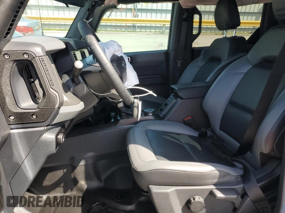 2024 Ford Bronco Big Bend with VIN 1FMDE7BH5RLA99341, listed as a Copart auction lot 52628935 with 15,919 mi miles and Salvage title. Bid and sale history available at DreamBid. Image 7.