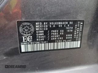 2019 Volkswagen Jetta SEL z VIN 3VWE57BU7KM275491, wystawiony jako Copart lot #61623725 z przebiegiem 107 071 mil mil oraz Szkoda całkowita • Salvage title. Historia ofert i sprzedaży dostępna na DreamBid. Obrazek 12.