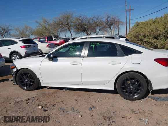 2022 Honda Civic Sedan Sport with VIN 2HGFE2F5XNH604976, listed as a IAAI auction lot 41829033 with 68,102 mi miles. Bid and sale history available at carsss.com. Image 15.