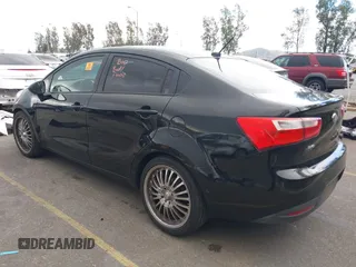 2013 Kia Rio LX with VIN KNADM4A34D6299708, listed as a IAAI auction lot 41926111 with 60,568 mi miles. Bid and sale history available at carsss.com. Image 3.