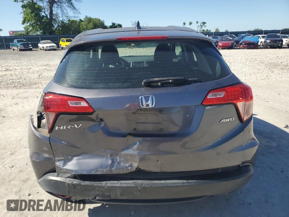 2017 Honda HR-V LX with VIN 3CZRU6H38HM702650, listed as a Copart auction lot 57930144 with 78,693 mi miles and Salvage Title. Bid and sale history available at carsss.com. Image 6.