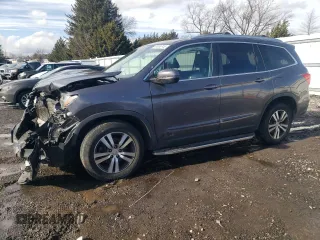2017 Honda Pilot EX-L z VIN 5FNYF6H62HB085529, wystawiony jako Copart lot #44855745 z przebiegiem 92 418 mil mil oraz Szkoda całkowita • Salvage title. Historia ofert i sprzedaży dostępna na DreamBid. Obrazek 1.