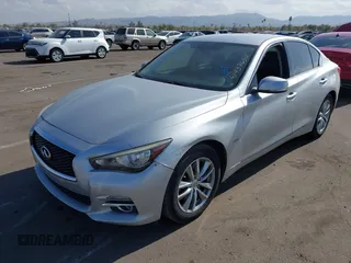 2017 Infiniti Q50 2.0t with VIN JN1CV7AP3HM642206, listed as a IAAI auction lot 41437630 with 122,612 mi miles. Bid and sale history available at carsss.com. Image 2.