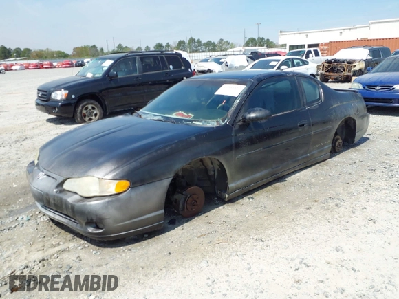 2004 Chevrolet Monte Carlo SS with VIN 2G1WX12K249432877, listed as a IAAI auction lot 41902427 with 183,884 mi miles. Bid and sale history available at carsss.com. Image 2.