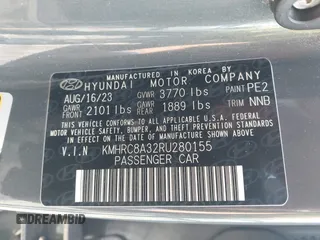2024 Hyundai Venue Limited with VIN KMHRC8A32RU280155, listed as a IAAI auction lot 42429119 with 17,525 mi miles and . Bid and sale history available at DreamBid. Image 9.