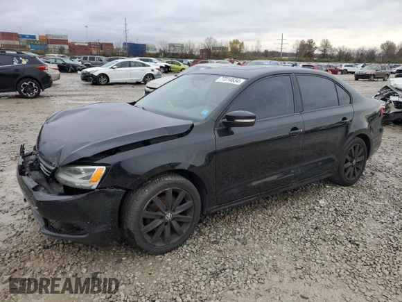 2012 Volkswagen Jetta SE with VIN 3VWDX7AJ9CM417564, listed as a Copart auction lot 77314634 with 235,196 mi miles and Salvage title. Bid and sale history available at DreamBid. Image 1.