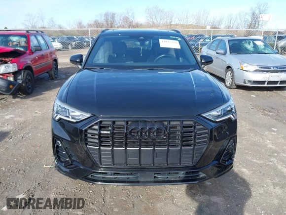 2023 Audi Q3 S line Premium with VIN WA1DECF38P1111626, listed as a IAAI auction lot 41935732 with 38,777 mi miles and . Bid and sale history available at DreamBid. Image 12.