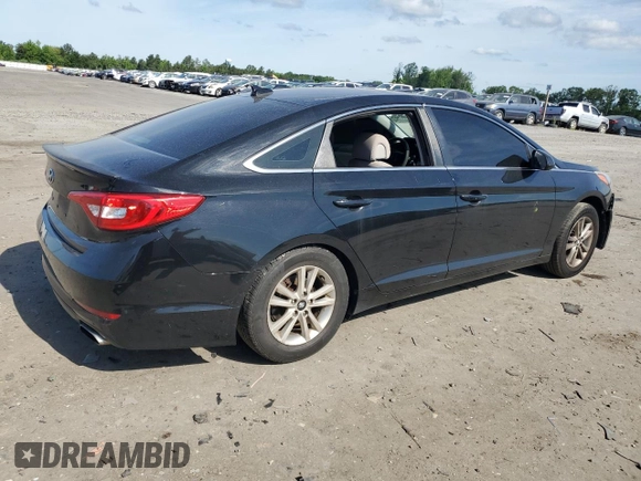 2016 Hyundai Sonata SE z VIN 5NPE24AF9GH275762, wystawiony jako Copart lot #57659225 z przebiegiem 190 229 mil mil oraz Szkoda całkowita • Salvage title. Historia ofert i sprzedaży dostępna na DreamBid. Obrazek 3.