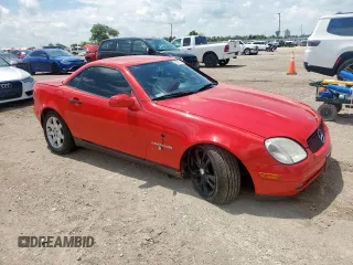 2000 Mercedes-Benz SLK 230 Kompressor with VIN WDBKK47F2YF156715, listed as a Copart auction lot 63873805 with 140,706 mi miles and Salvage title. Bid and sale history available at DreamBid. Image 4.