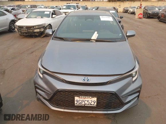 2023 Toyota Corolla Hybrid LE with VIN JTDBCMFE6P3002578, listed as a IAAI auction lot 41275201 with 34,263 mi miles. Bid and sale history available at carsss.com. Image 13.