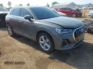 2022 Audi Q3 S line Premium Plus with VIN WA1EECF39N1066181, listed as a IAAI auction lot 42570617 with 33,066 mi miles and . Bid and sale history available at DreamBid. Image 1.