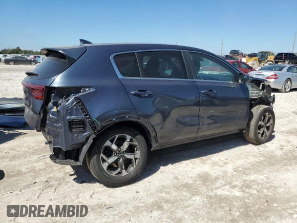 2020 Kia Sportage LX with VIN KNDPM3AC0L7725798, listed as a Copart auction lot 47143165 with 52,190 mi miles and Salvage Title. Bid and sale history available at carsss.com. Image 3.