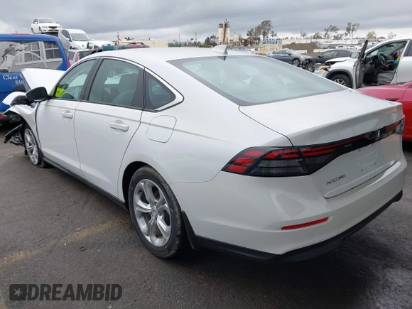 2023 Honda Accord Sedan LX with VIN 1HGCY1F23PA050367, listed as a IAAI auction lot 41767954 with 3,969 mi miles. Bid and sale history available at carsss.com. Image 3.