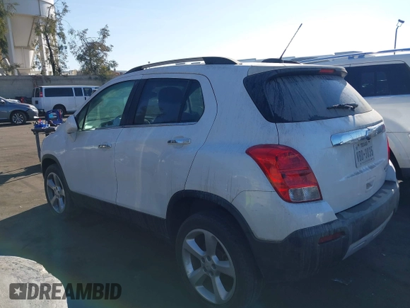 2015 Chevrolet Trax LTZ with VIN KL7CJTSB3FB235433, listed as a IAAI auction lot 41191943 with 157,297 mi miles. Bid and sale history available at carsss.com. Image 14.