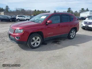 2015 Jeep Compass Latitude with VIN 1C4NJDEB5FD304236, listed as a IAAI auction lot 41747561 with 192,989 mi miles. Bid and sale history available at carsss.com. Image 2.