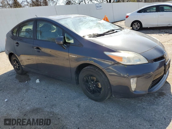 2012 Toyota Prius One with VIN JTDKN3DU4C1543780, listed as a Copart auction lot 50551705 with 174,705 mi miles and Salvage Title. Bid and sale history available at carsss.com. Image 4.