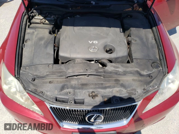 2007 Lexus IS 250 with VIN JTHCK262572010466, listed as a Copart auction lot 54299585 with 182,238 mi miles and Clean Title. Bid and sale history available at carsss.com. Image 11.