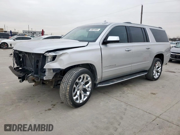 2019 Chevrolet Suburban LT with VIN 1GNSCJKC7KR149136, listed as a Copart auction lot 45931855 with 56,750 mi miles and Clean Title. Bid and sale history available at carsss.com. Image 1.