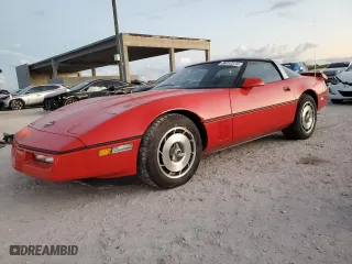 1987 Chevrolet Corvette with VIN 1G1YY2189H5109592, listed as a Copart auction lot 86312374 with 91,261 mi miles and Clean Title. Bid and sale history available at carsss.com. Image 1.
