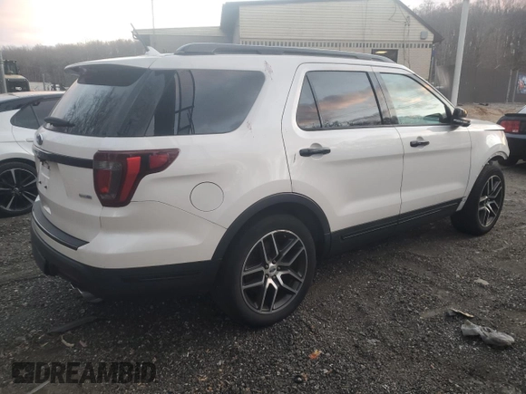 2018 Ford Explorer Sport with VIN 1FM5K8GT7JGC07133, listed as a Copart auction lot 58251535 with 73,505 mi miles and Non repairable. Bid and sale history available at DreamBid. Image 3.