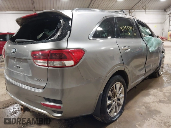 2018 Kia Sorento SX with VIN 5XYPKDA54JG390445, listed as a IAAI auction lot 41755347 with 147,691 mi miles and . Bid and sale history available at carsss.com. Image 4.